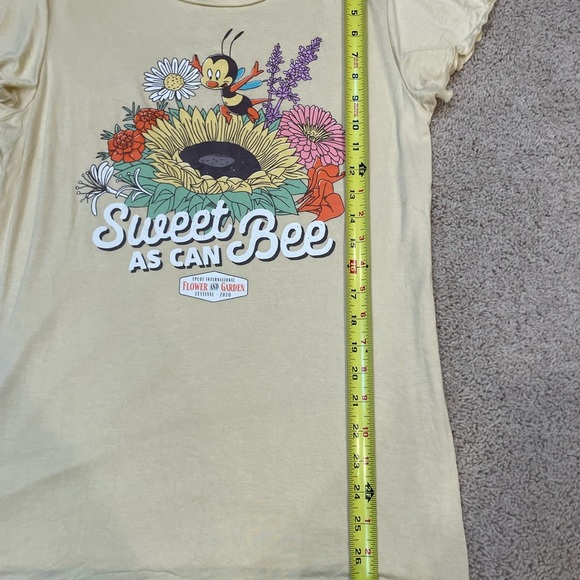 Disney Epcot Flower & Garden 2020 Shirt‎ Top Large Yellow Spike the Bee WDW - Picture 4 of 7